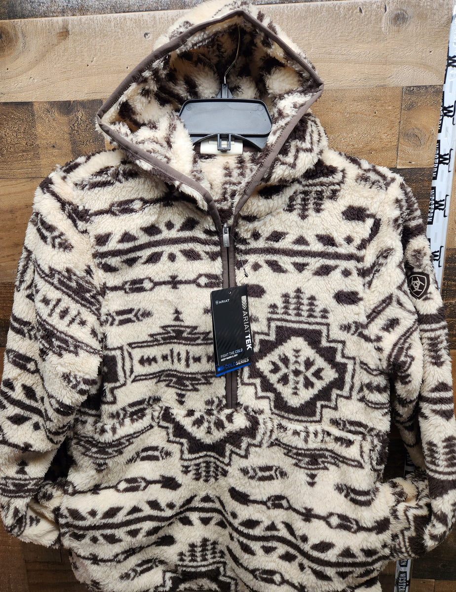 Ariat Women’s REAL Berber Pullover Sweatshirt French Oak/Banyan Park