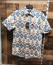 Load image into Gallery viewer, TR Blue Diamond Men's Shirt - Beige/Blue