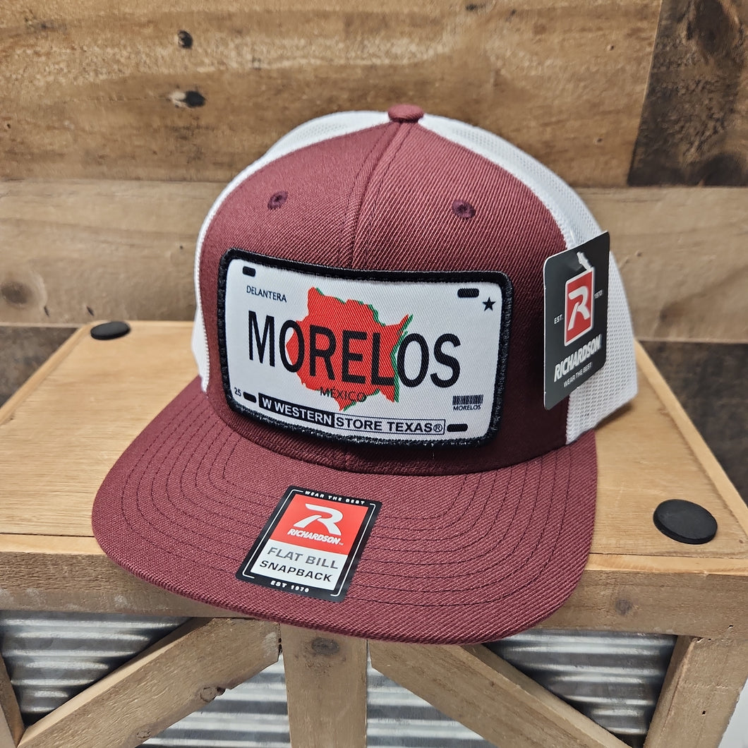 Morelos R - Burgundy/White