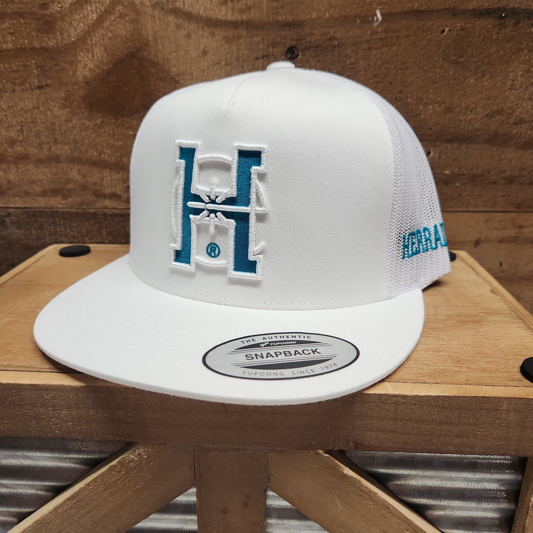 White Turquoise H - White/White