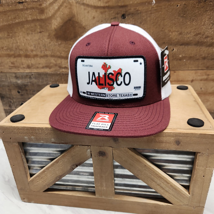 Jalisco R - Burgundy/White