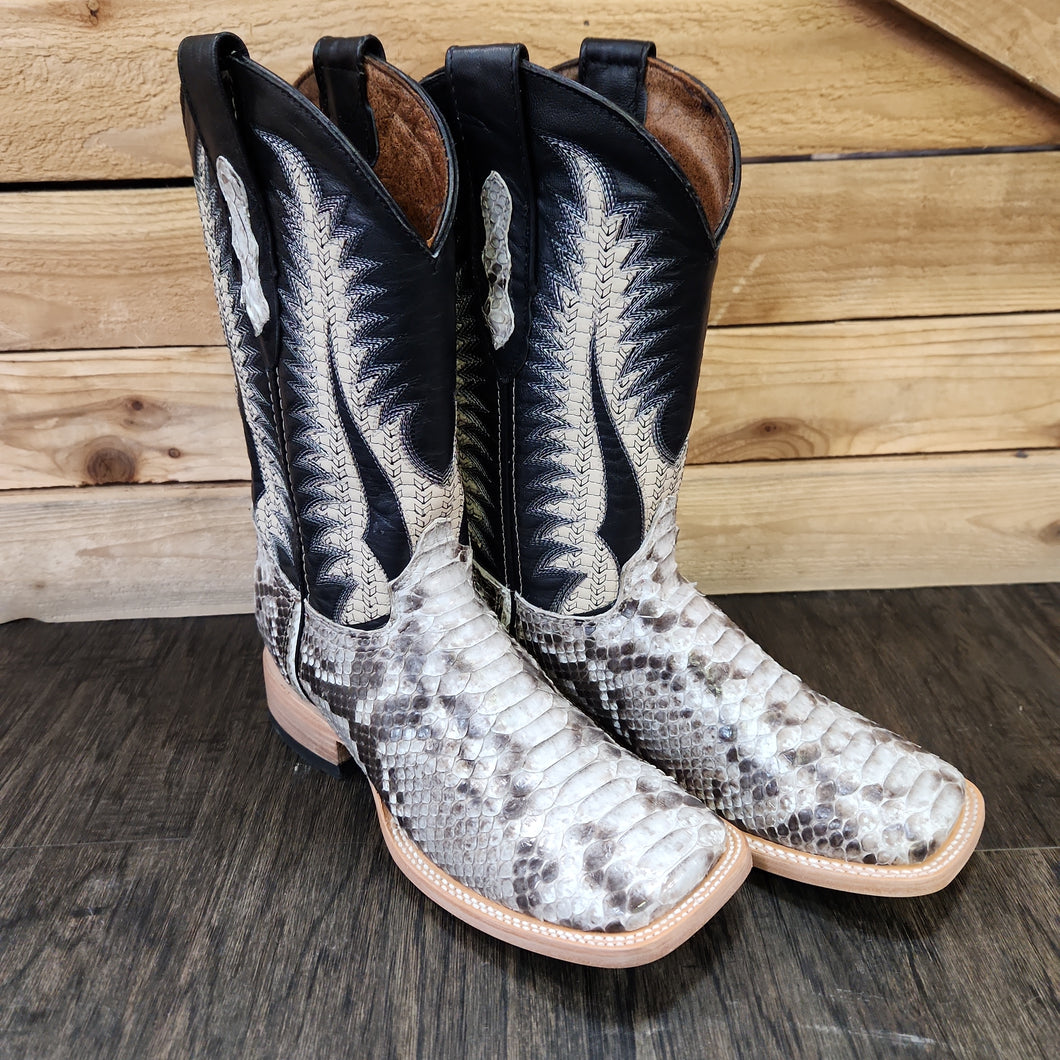 Wwestern Men's Python Natural Boots