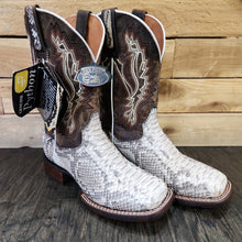 Load image into Gallery viewer, Dan Post Men&#39;s Python Natural/Brown Boots