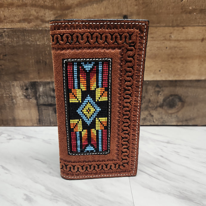 Twisted X Wallet - Beaded