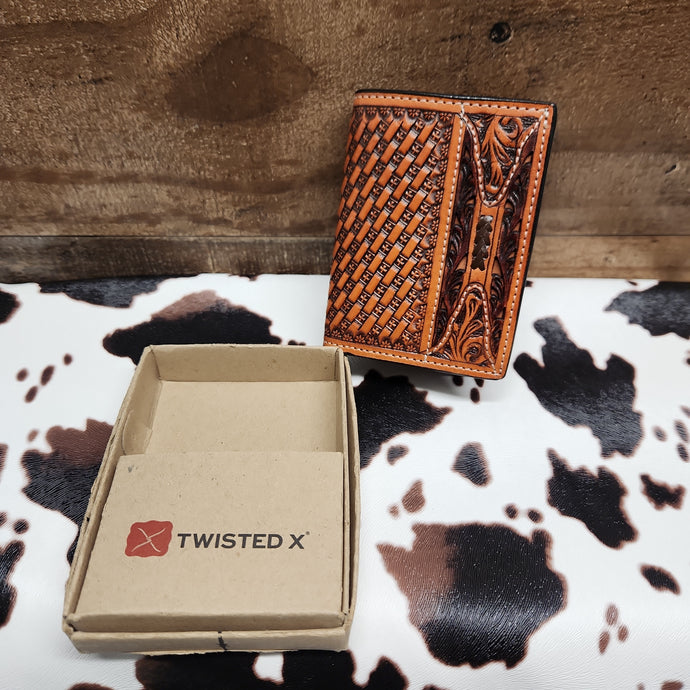Twisted X  Trifolder  - Cross leather