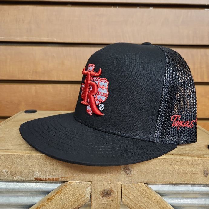 Red Aztec - Black/Black