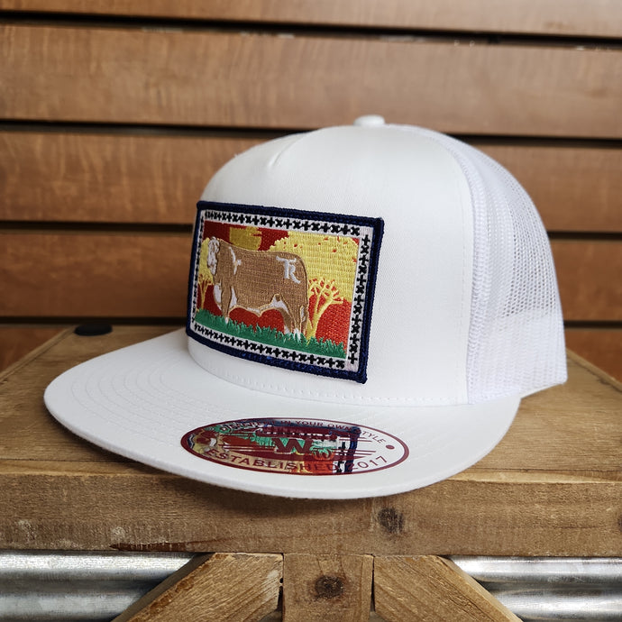 Rancho Texas El Canelo Bull - White/White
