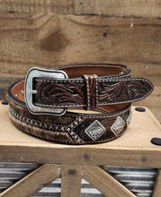 Load image into Gallery viewer, 3D Rhombus Cow Leather - Brown
