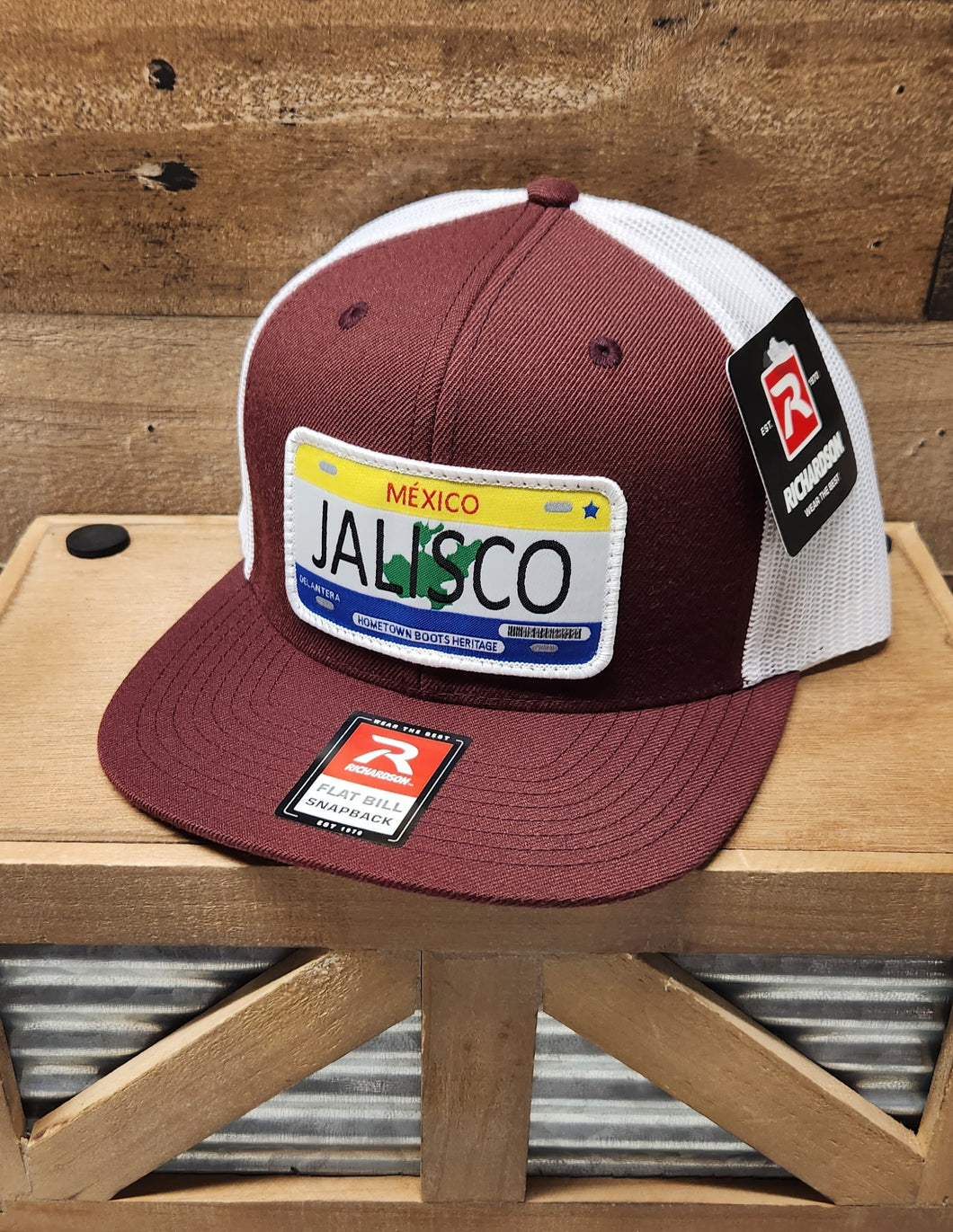 WW Jalisco R - Burgundy/White