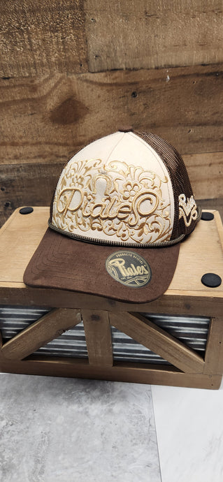 Piales Flores con Jareta - Brown/Beige/Brown