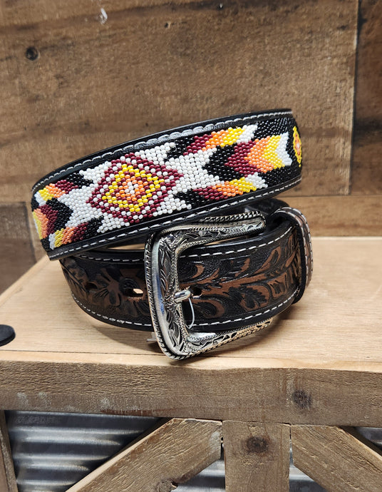 Nocona Belt - Yellow/Black/White