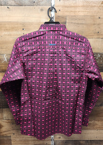 Ariat Men's Markus Classic Shirt - Magenta Purple