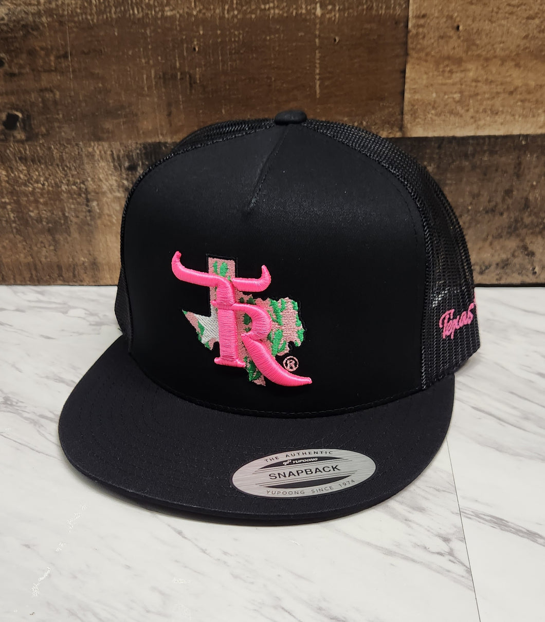 Pink Cactus - Black/Black