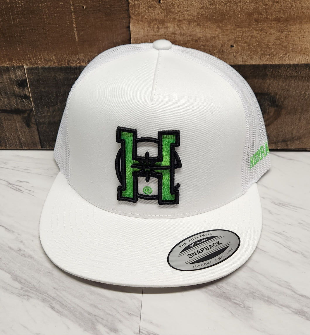 Green Apple H - White/White