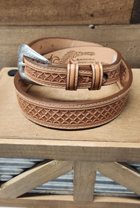 Nocona Belt - Tooled leather