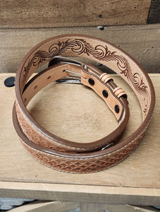 Nocona Belt - Tooled leather