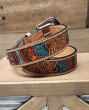 Load image into Gallery viewer, Ariat Women&#39;s Belt - Turquoise Sunflower