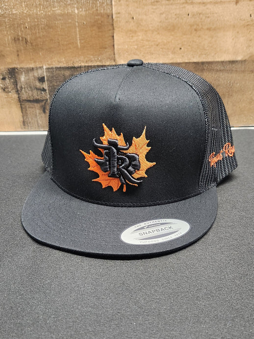 Fall Leaf - Black/Black