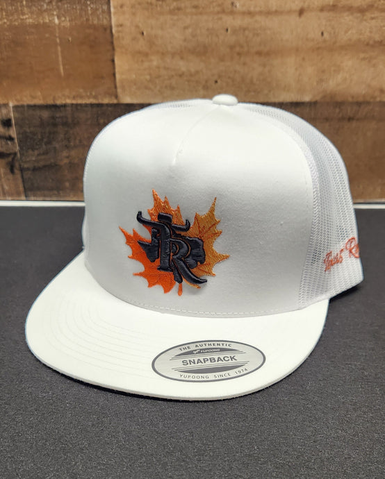 Fall Leaf - White/White