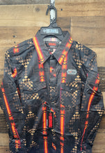Load image into Gallery viewer, R&amp;R Aztec Woven Snap Shirt  - Black