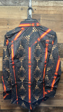 Load image into Gallery viewer, R&amp;R Aztec Woven Snap Shirt  - Black