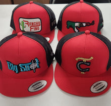 Load image into Gallery viewer, Four Hats  - Red/Black