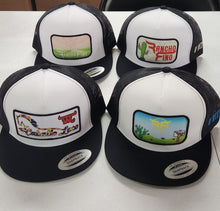 Load image into Gallery viewer, Four Hats - Black/White/Black