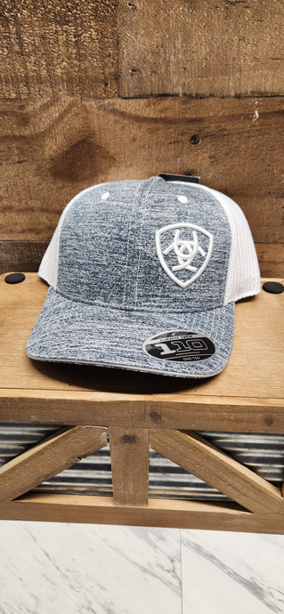 Ariat White Logo - Grey/White