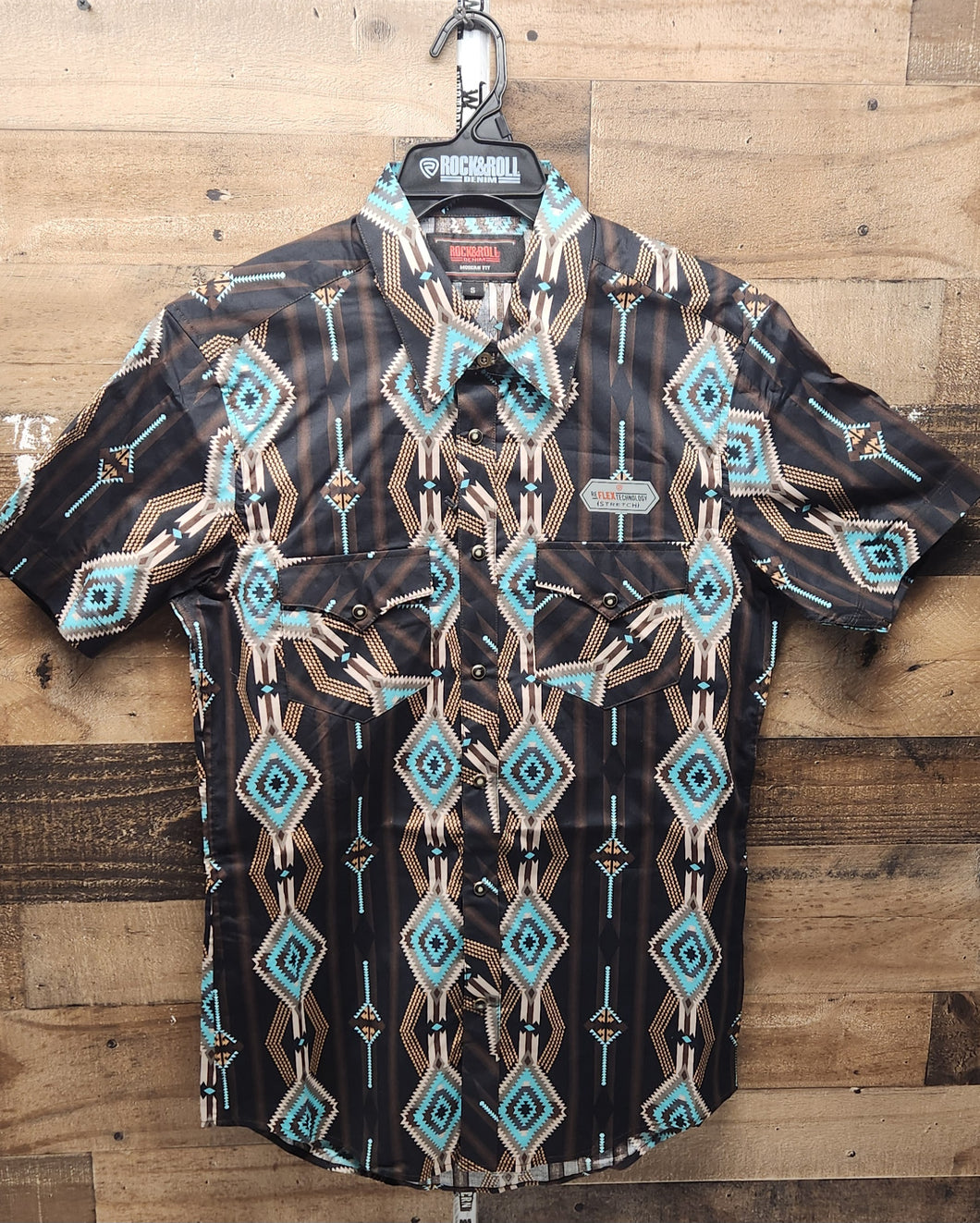 Rock & Roll Men's Shirt - Black/Green