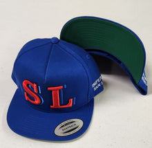Load image into Gallery viewer, Five Hats- Blue/Blue