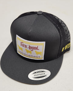 Five Hats - Grey/ Black