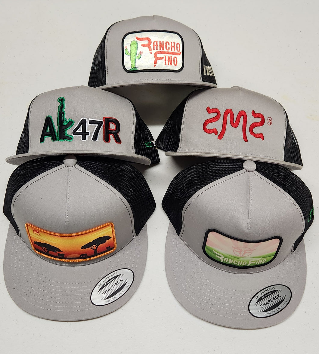 Five Hats - Light Grey/Black