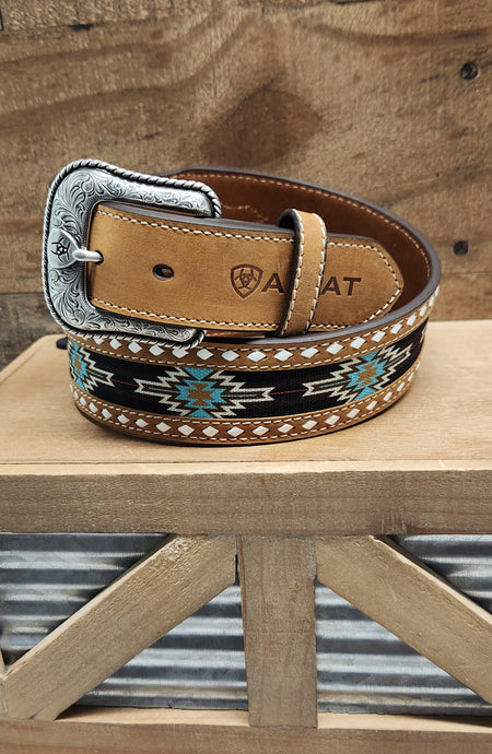 Ariat Men's Belt - Geometric/Blue