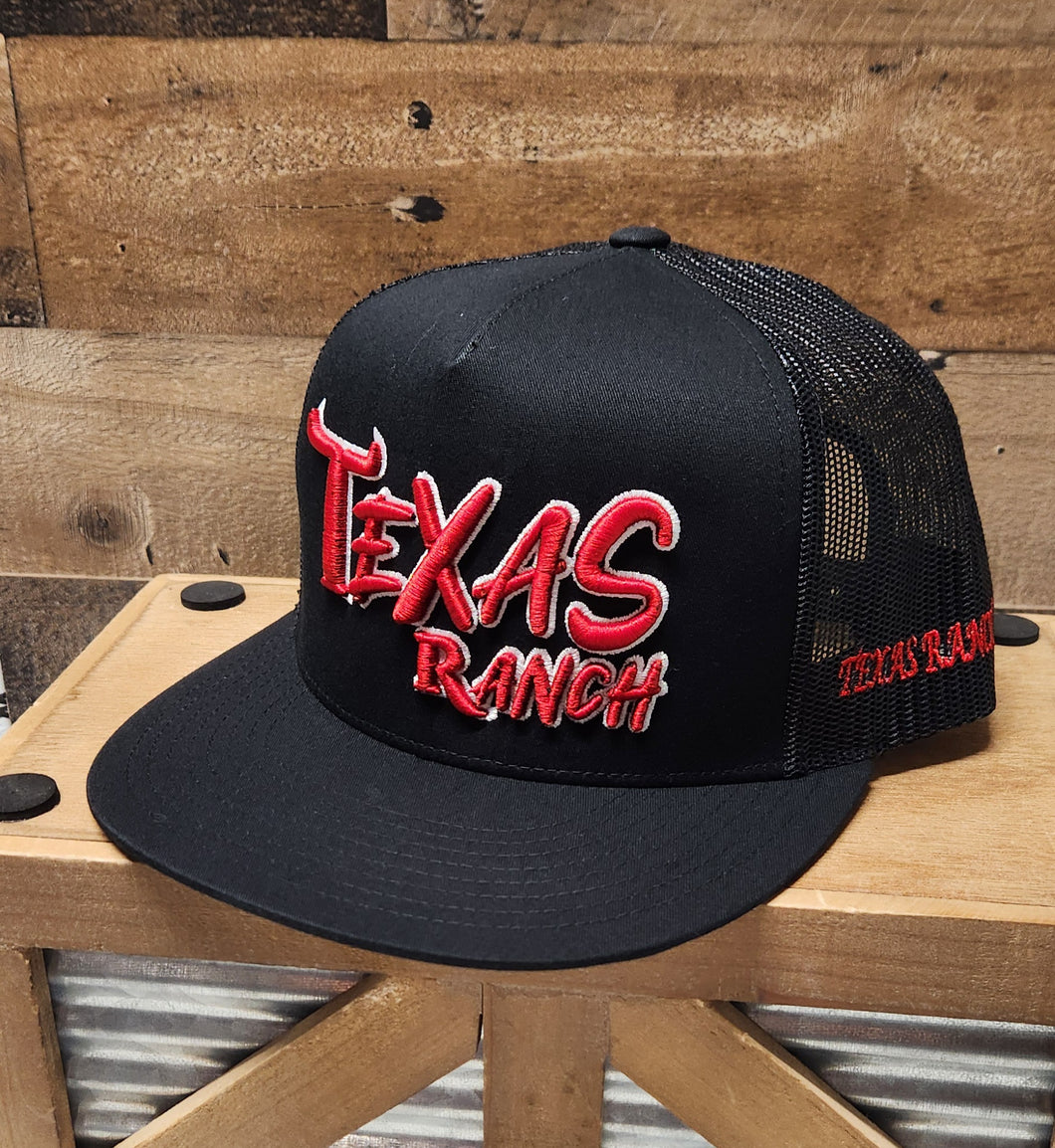 Texas Ranch CRAZY - Black/Black