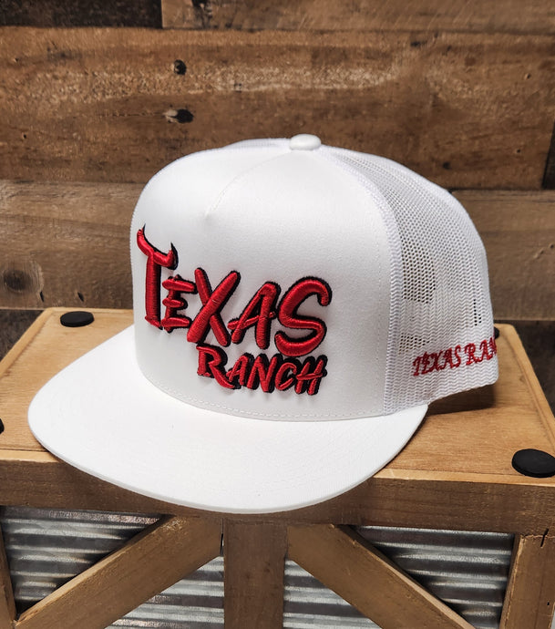 Texas Ranch CRAZY - White/White