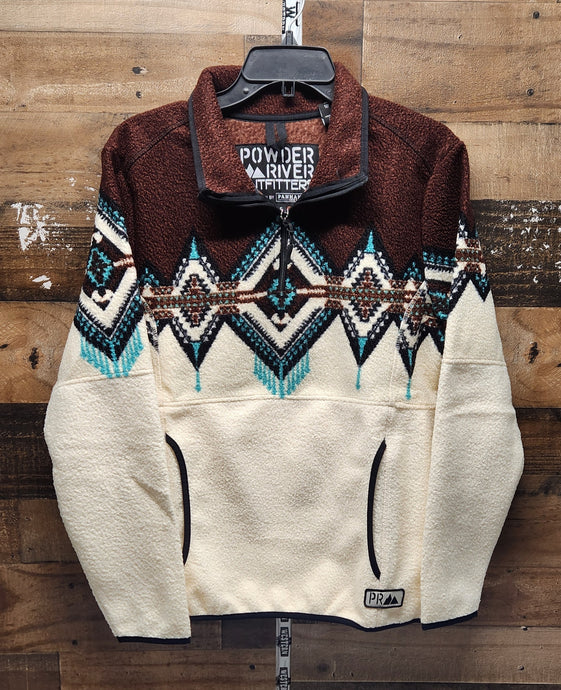 Powder River Border Berber Pullover Men's - Dark Brown