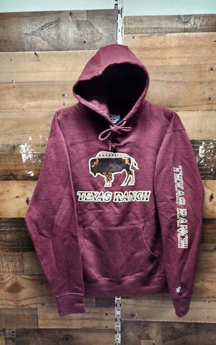 Custer Nero Unisex Hoodie - Maroon
