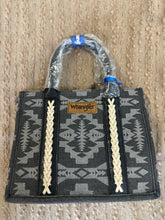 Load image into Gallery viewer, Wrangler Ladies Southwestern Print Small Canvas Black Bag