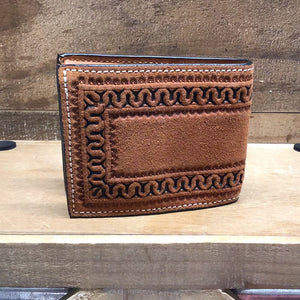 Twisted X Wallet - Blue Chaquira Beaded
