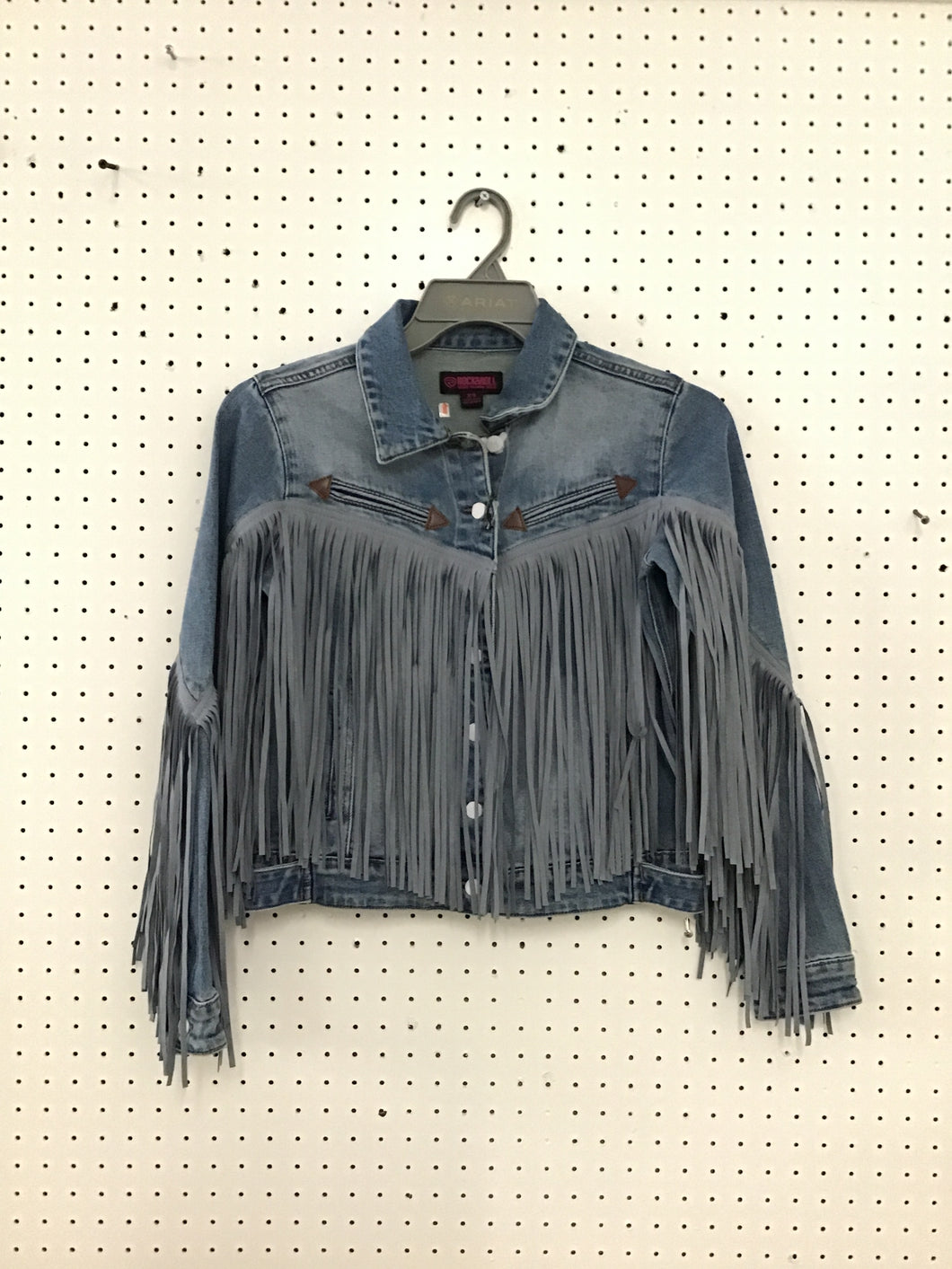 Rock And Roll Denim Juniors LS Jacket - light wash