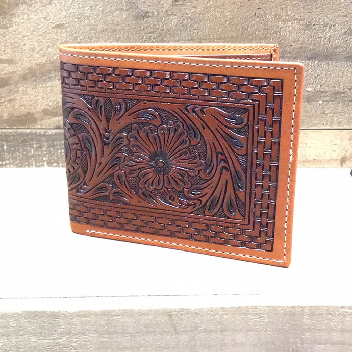 Ranger Belt Wallet - Leather/ Flowers