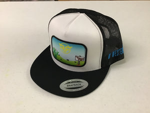 Five Hats - Black/White/Black