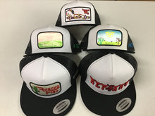 Load image into Gallery viewer, Five Hats - Black/White/Black