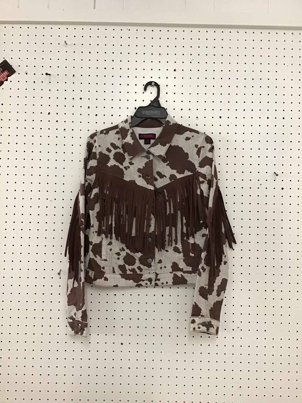 Rock And Roll Junior’s LS Jacket - beige - cow print