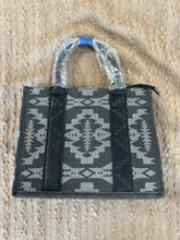 Load image into Gallery viewer, Wrangler Ladies Southwestern Print Small Canvas Black Bag