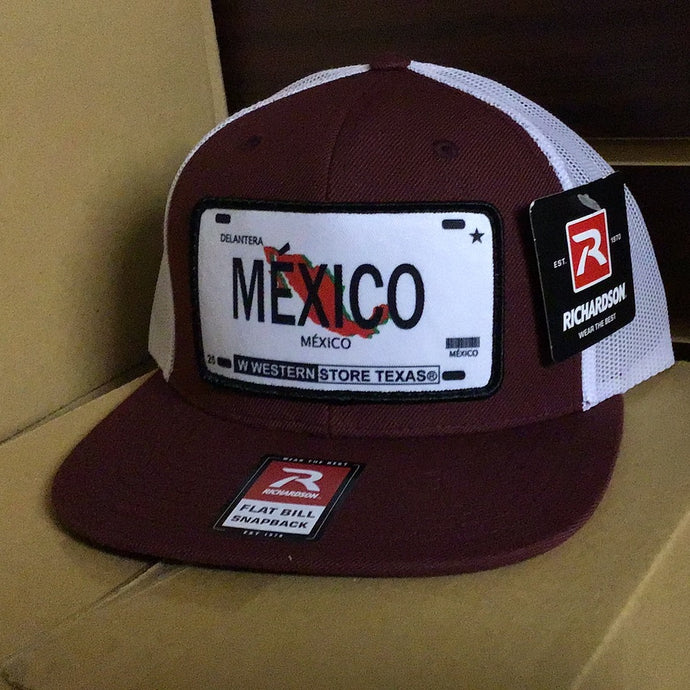 Mexico R - Burgundy/White