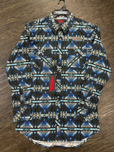 Load image into Gallery viewer, Rock&amp;roll Men’s Ls 2 Pkt Aztec Navy Shirt
