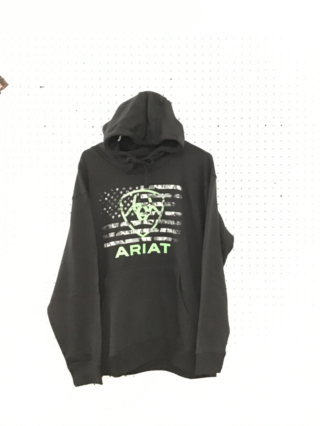 Ariat Basic Hoodie Sweater - Black Flag Green