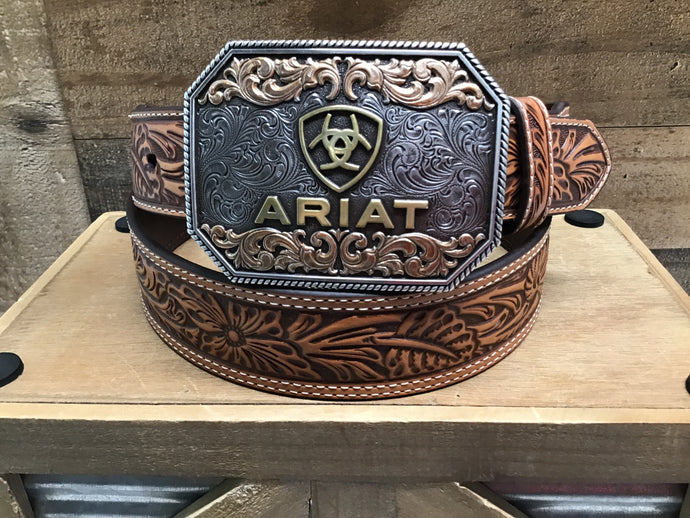 Ariat Men’s Belt Octagon Buckle