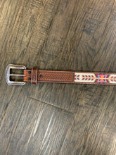 Load image into Gallery viewer, 3D Men’s leather Aztec belt (Size 38)